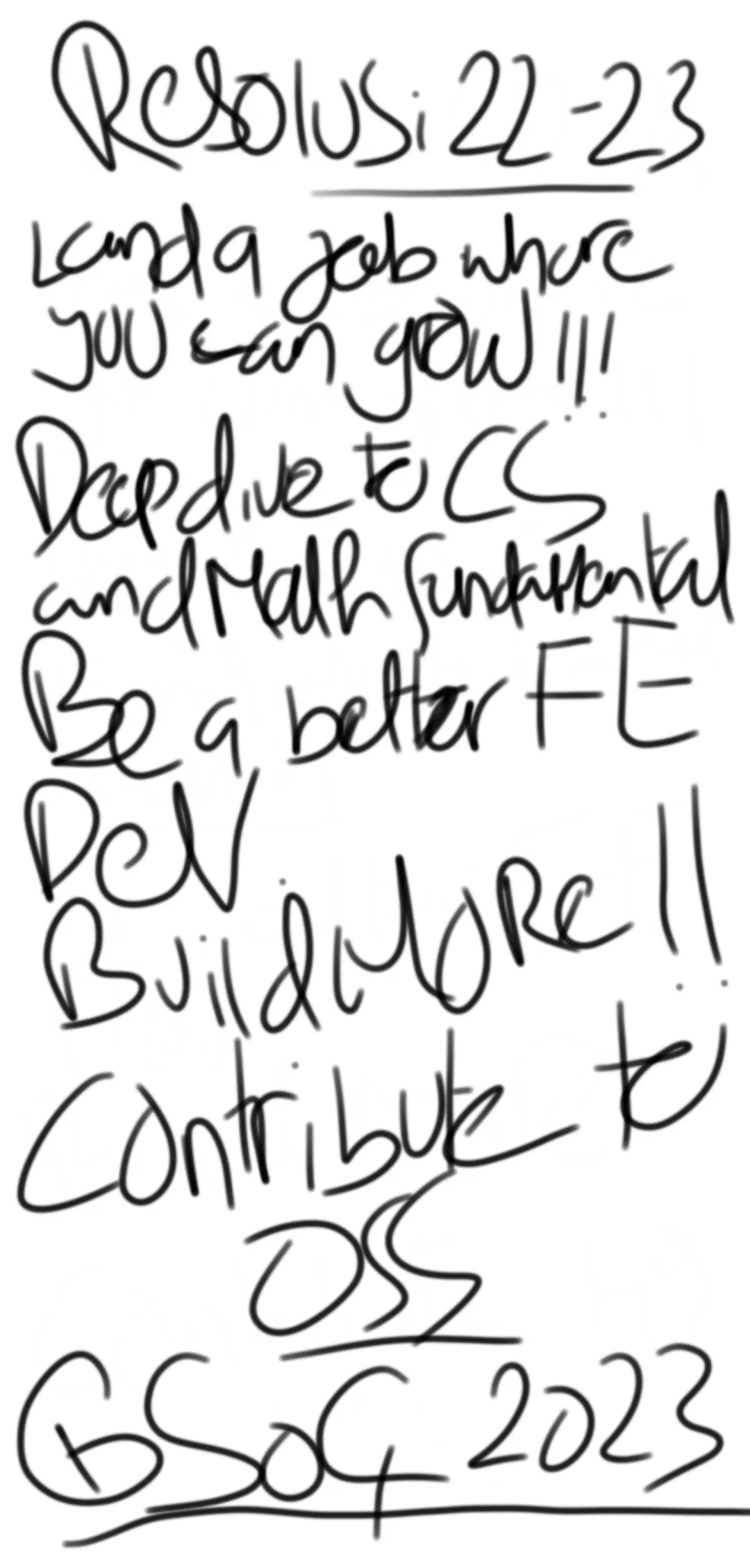 Tujuan gue sepanjang 2022